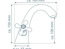 Schütte Waschbeckenarmatur Elk Chrom