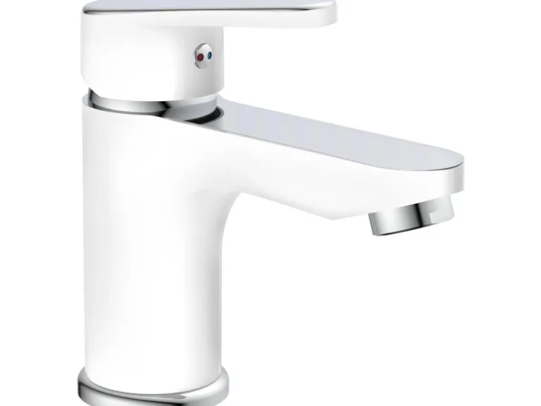 Schütte Waschbeckenarmatur Alaska Chrom-Weiß