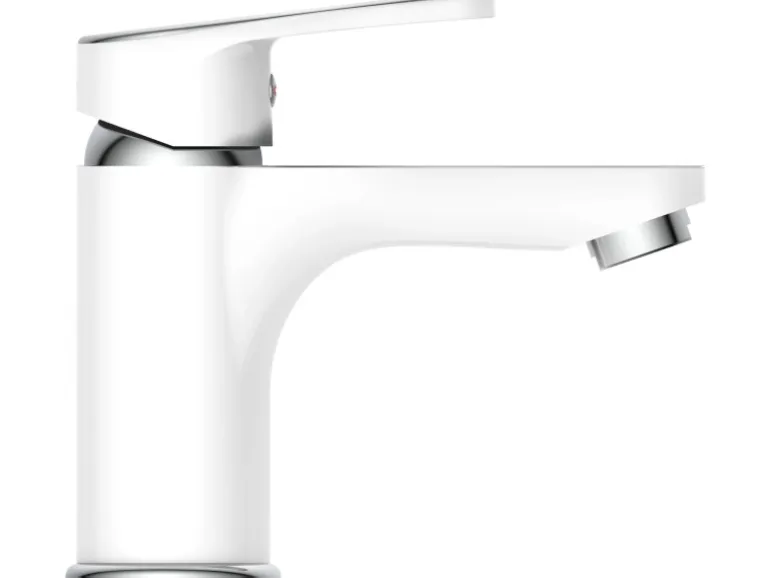 Schütte Waschbeckenarmatur Alaska Chrom-Weiß