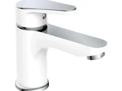 Schütte Waschbeckenarmatur Alaska Chrom-Weiß