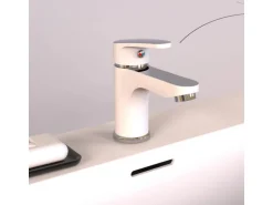 Schütte Waschbeckenarmatur Alaska Chrom-Weiß