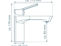 Schütte Waschbeckenarmatur Stilo Chrom