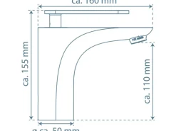 Schütte Waschtischarmatur Orca Chrom