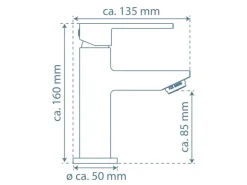 Schütte Waschtischarmatur Tokyo II Chrom