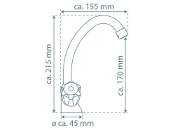 Schütte Waschtischarmatur Niederdruck Brillant Chrom