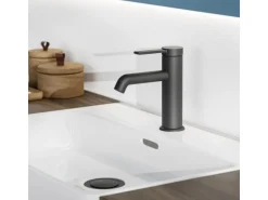 Schütte Waschtischarmatur Los Angeles Schwarz Matt