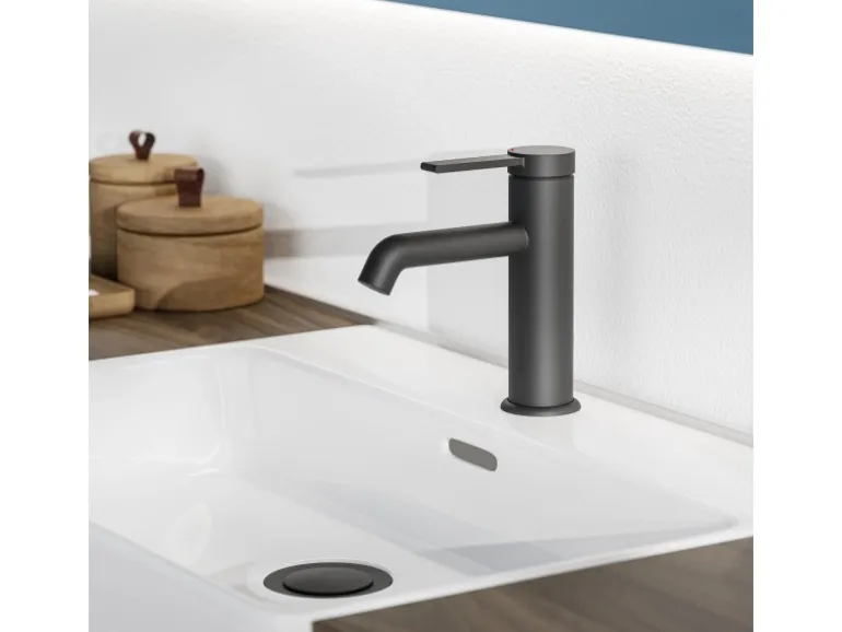 Schütte Waschtischarmatur Los Angeles Schwarz Matt