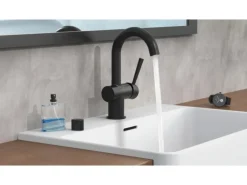 Schütte Waschtischarmatur Cornwall Schwarz Matt