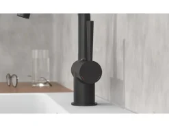 Schütte Waschtischarmatur Cornwall Schwarz Matt