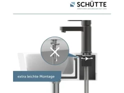 Schütte  Waschtischarmatur Elephant Graphit Matt