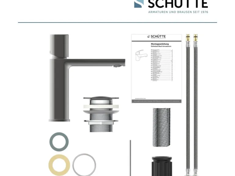Schütte Waschtischarmatur New York Graphit Matt