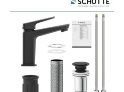 Schütte Waschtischarmatur Raven Schwarz-Matt