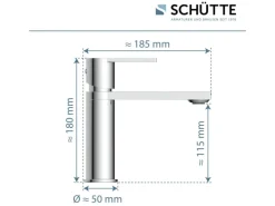 Schütte Waschtischarmatur Manhattan Chrom