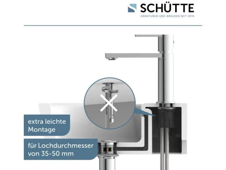 Schütte Waschtischarmatur Manhattan Chrom