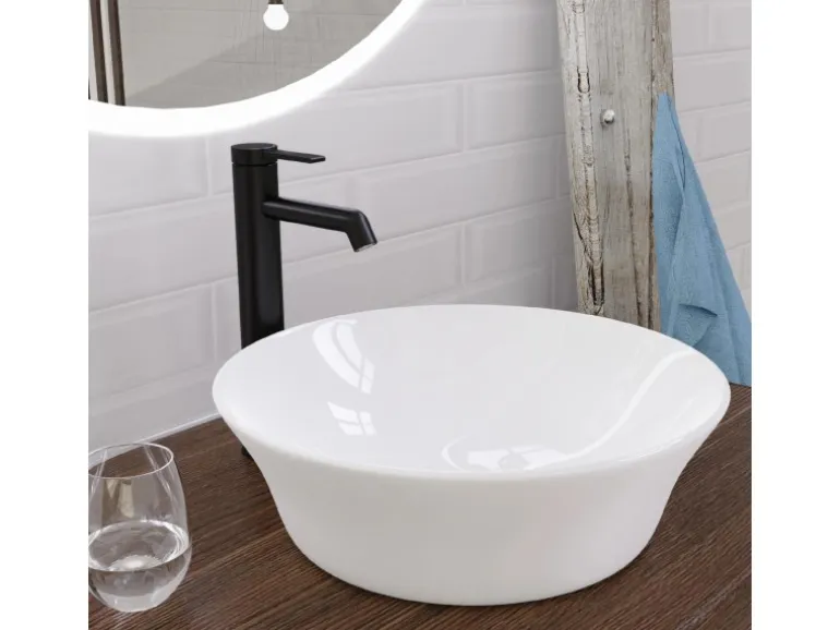 Schütte Waschtischarmatur Los Angeles für Aufsatzwaschbecken Schwarz Matt