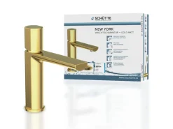Schütte Waschtischarmatur New York Gold Matt