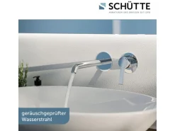 Schütte Waschtischarmatur Los Angeles für Wandmontage Chrom