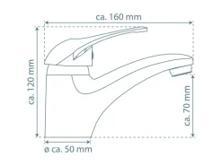 Schütte Waschtischarmatur Calvino Chrom