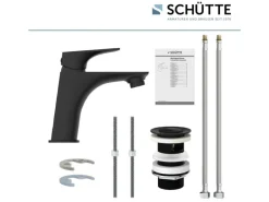 Schütte Waschtischarmatur Boston Schwarz Matt