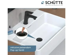 Schütte Waschtischarmatur Boston Schwarz Matt