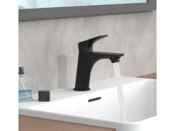 Schütte Waschtischarmatur Boston Schwarz Matt