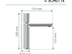 Schütte Waschtischarmatur New York Chrom