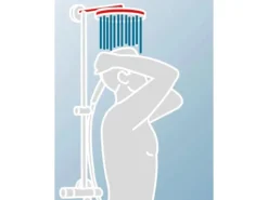 Schulte Duschsystem DuschMaster Rain Classic Rund Edelstahloptik