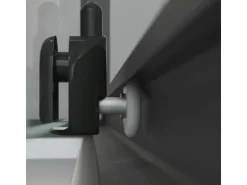 Schulte ExpressPlus Komplettdusche-Schiebetür Bali Mattschwarz 215 cm x 115 cm