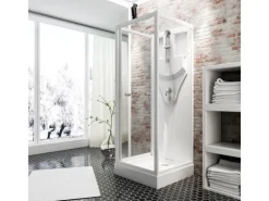 Schulte Komplettduschkabine Juist mit Schiebetür Weiß 210x80x80 cm