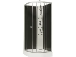 Schulte Komplettduschkabine Rhodos mit Schiebetür Alu-Natur 85 x 85 x 225 cm