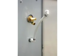 Schulte Komplettduschkabine Korfu II Alu-Natur Hellgrün 89 x 89 x 202 cm