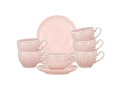 Seltmann Weiden Amina Espressotasse mit Untertasse 100 ml 6er Set Rosé