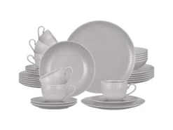 Seltmann Weiden Amina Kombi-Service 30-teilig Silbergrau