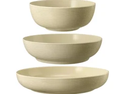 Seltmann Weiden Beat Coor Glaze Foodbowl Set 3-teilig Sandbeige