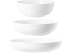 Seltmann Weiden Beat Coor Glaze Foodbowl Set 3-teilig Weiß