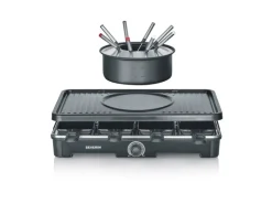 Severin Raclette-Fondue Kombination RG 2347 mit Grillplatte 1.400 W