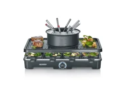 Severin Raclette-Fondue Kombination RG 2347 mit Grillplatte 1.400 W