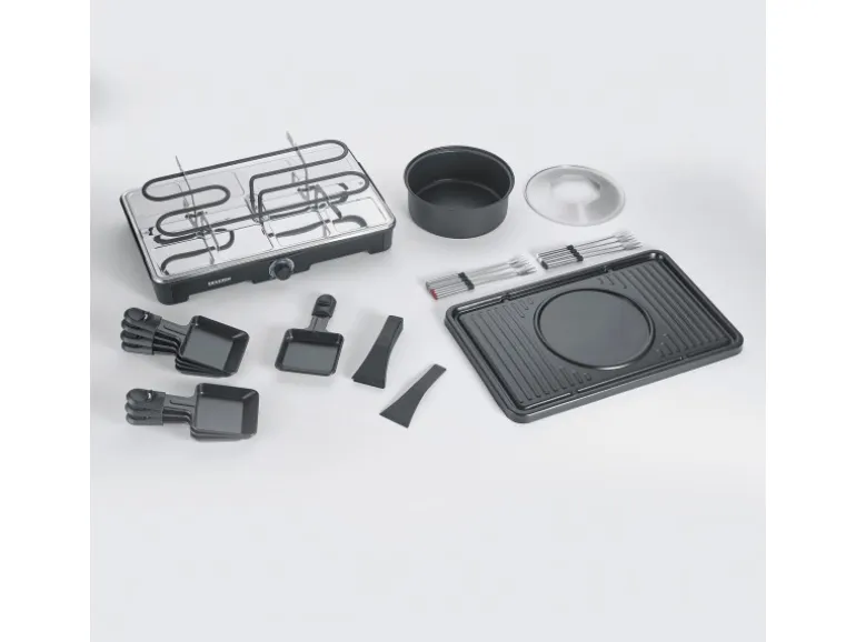 Severin Raclette-Fondue Kombination RG 2347 mit Grillplatte 1.400 W