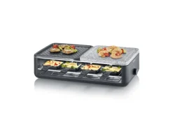 Severin Raclette-Grill RG 2366 Black Line Lite Naturstein & Grillfläche 1.300 W