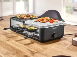 Severin Raclette-Grill RG 2366 Black Line Lite Naturstein & Grillfläche 1.300 W