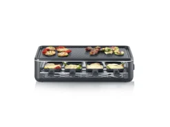 Severin Raclette-Grill RG 2365 Black Line Lite mit Grillplatte 1.300 W