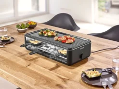 Severin Raclette-Grill RG 2365 Black Line Lite mit Grillplatte 1.300 W