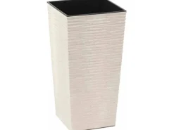 Siena Garden Pflanzgefäß Eco Nizza Weiß 30x30x57,0 cm