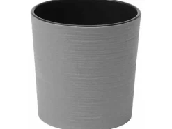 Siena Garden Pflanzgefäß Eco Lens Grau Ø 25x25,5 cm