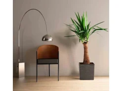 Siena Garden Pflanzgefäß Modern Biron Graphit 25x25x26 ,0cm