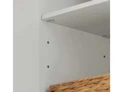 SoBuy Hängeschrank Badezimmerschrank mit Verstellbarem Regal 90x60x30cm Weiß FRG231-L-W