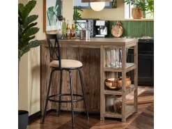 SoBuy Kücheninsel Freistehend Küchenschrank Sideboard Buffet Vintage SVW20-N