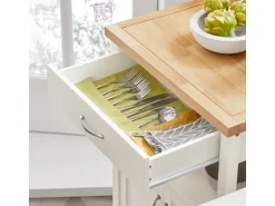 SoBuy Küchenwagen Servierwagen Küchenschrank Getränkewagen fürs Büro FKW22-WN