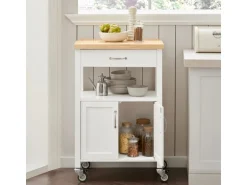 SoBuy Küchenwagen Servierwagen Küchenschrank Getränkewagen fürs Büro FKW22-WN