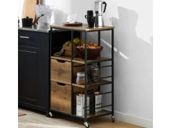 SoBuy Küchenwagen Servierwagen Rollwagen Barwagen Küchenregal FKW111-PF